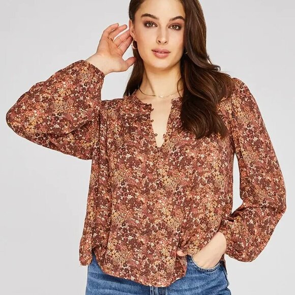 Gentle Fawn Evie Blouse Sienna Ditsy- Floral Bohemian Blouse- Size Small - Picture 1 of 10